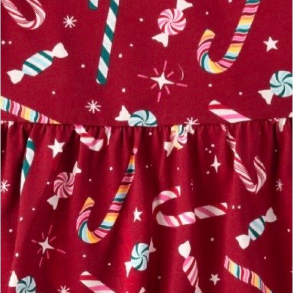 ⚡️5 for $15⚡️The Children’s Place| Candy Cane Holiday Twirl Dress - Picture 2 of 2